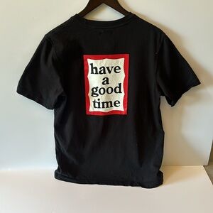 ADIDAS X HAVE A GOOD TIME MEN HAGT SHORT SLEEVE TEE (BLACK)